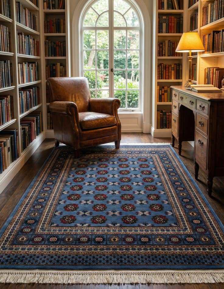 Detail image of 5' 3 x 7' Bokhara Rug