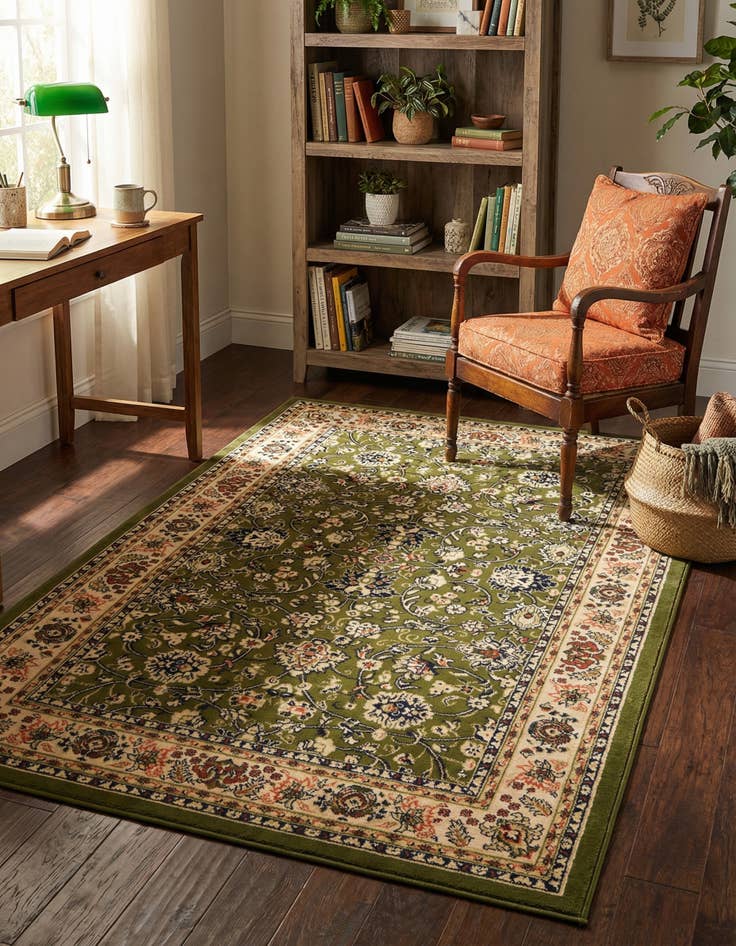 Detail image of 5' 3 x 8' Kashan Design Rug