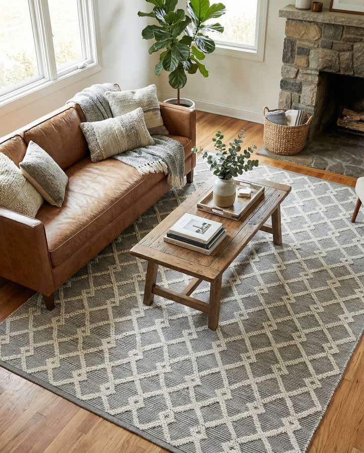 6' 1 x 9' Hand Knotted Jill Zarin Dorset Rug