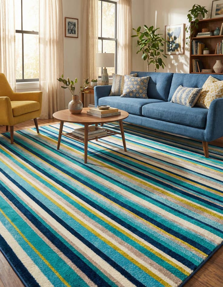 Detail image of  10' x 10' Azalea Square Rug