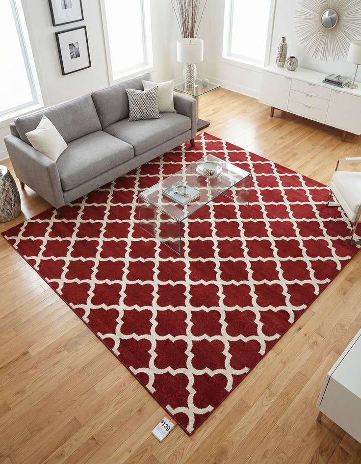 Detail image of 10' x 10' Trellis Square Rug