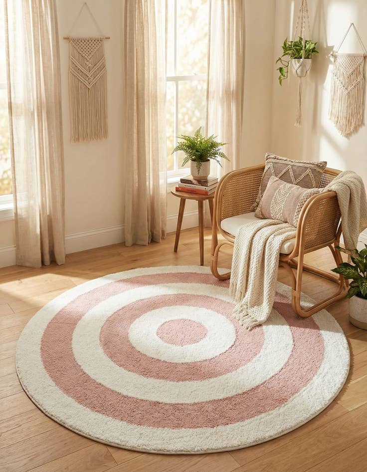 Detail image of 5' 3 x 5' 3 Boho Round Rug