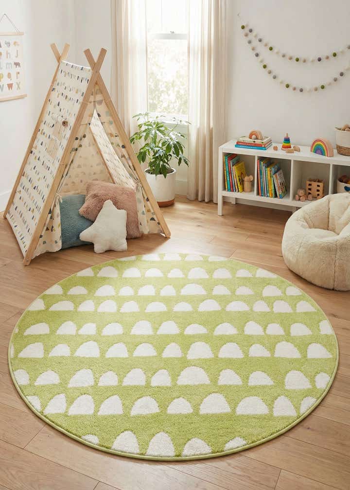 5' x 5' Whimsy Kids Round Rug