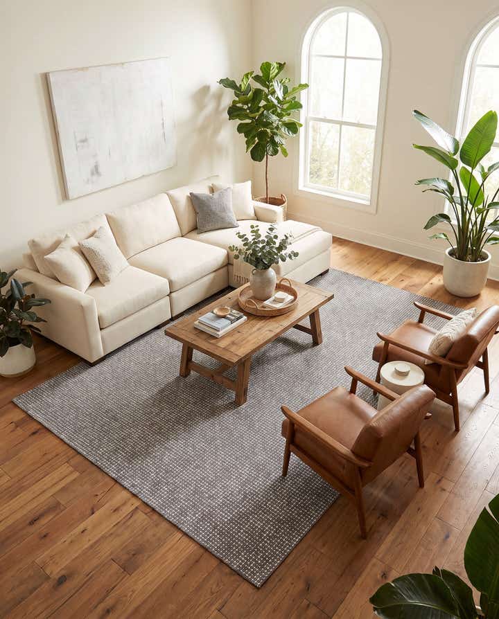 10' x 14' Easy-Clean Checkered Indoor / Outdoor Rug