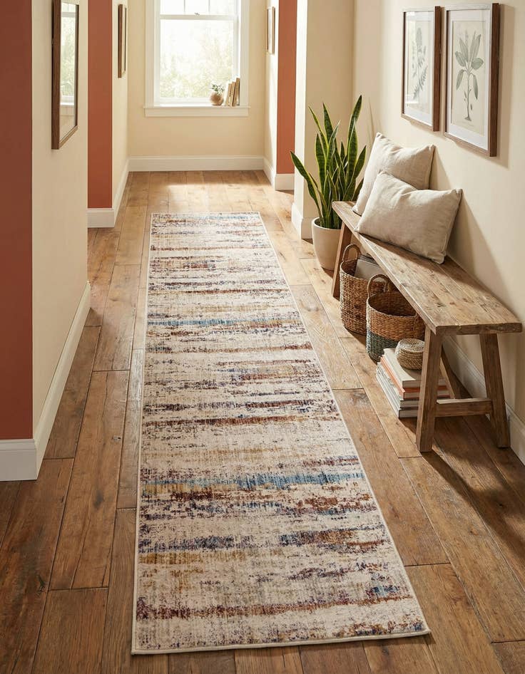 Detail image of 2' 6 x 12' Deepa Runner Rug