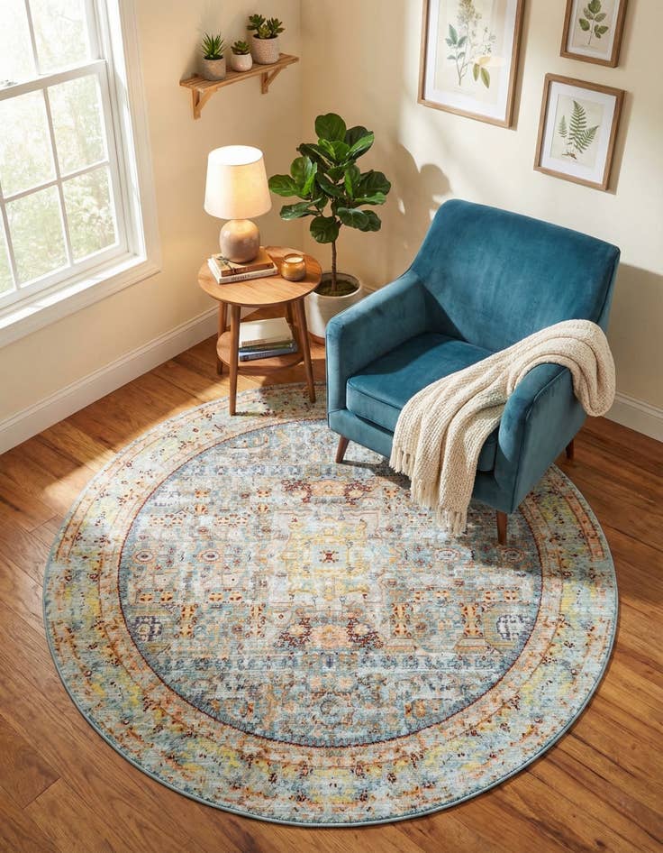 Detail image of 6' x 6' Alexis Round Rug