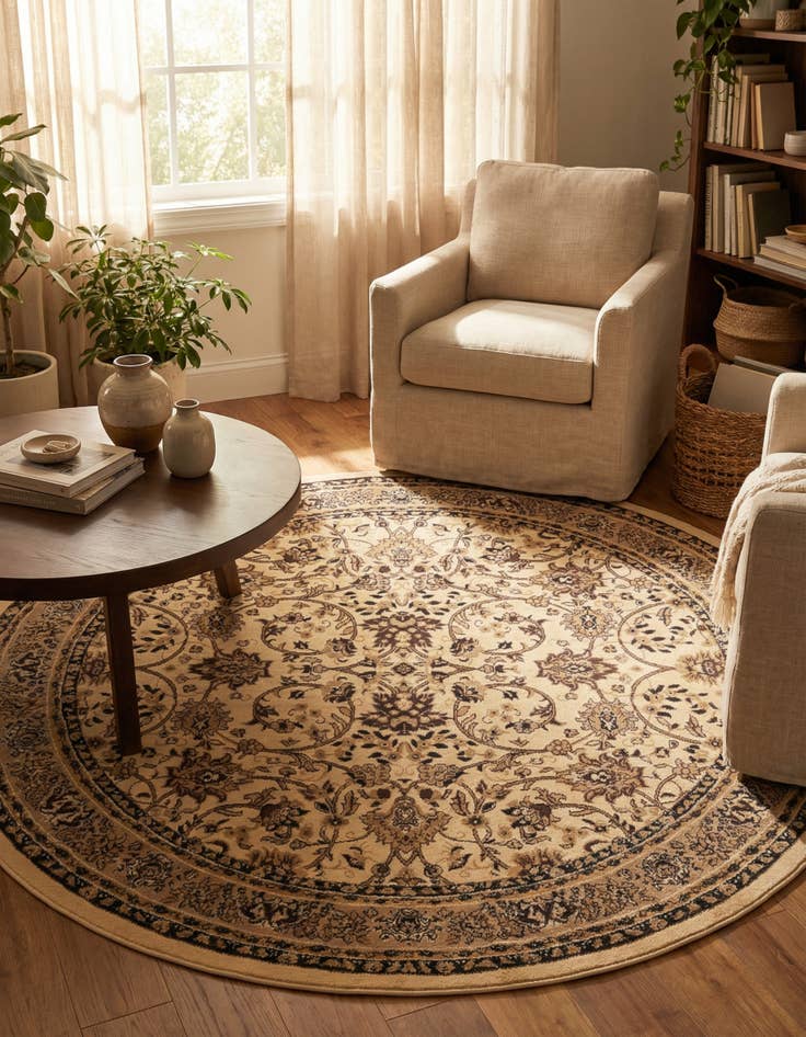 Detail image of 7' 10 x 7' 10 Yasmin Round Rug