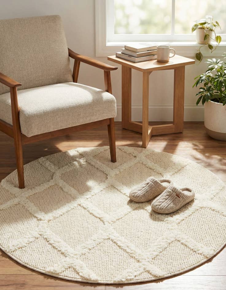 Detail image of 3' 3 x 3' 3 Boho Round Rug