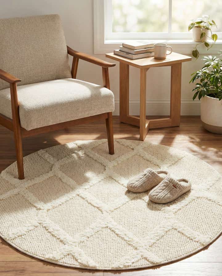 3' 3 x 3' 3 Boho Round Rug