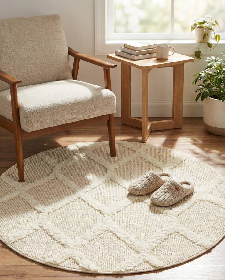 Detail image of 3' 3 x 3' 3 Boho Round Rug