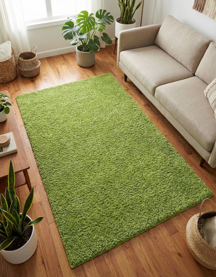 Detail image of 4' x 6' Solid Shag Rug