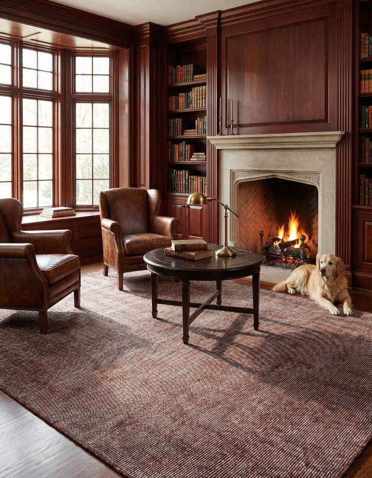 Detail image of 8' x 10' Hand Woven Jill Zarin English Manor Wool Rug