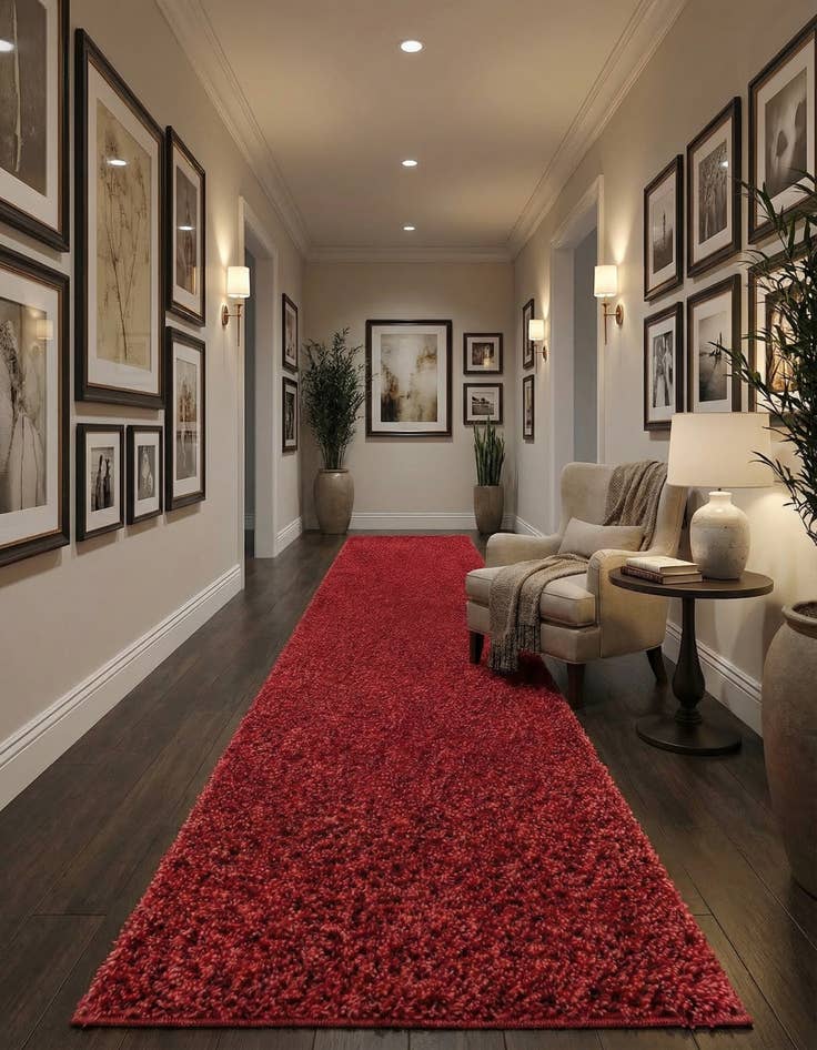 Detail image of 2' 7 x 20' Zermatt Shag Runner Rug