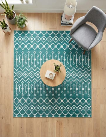 6' x 6' Kasbah Trellis Square Rug