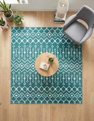 6' x 6' Kasbah Trellis Square Rug