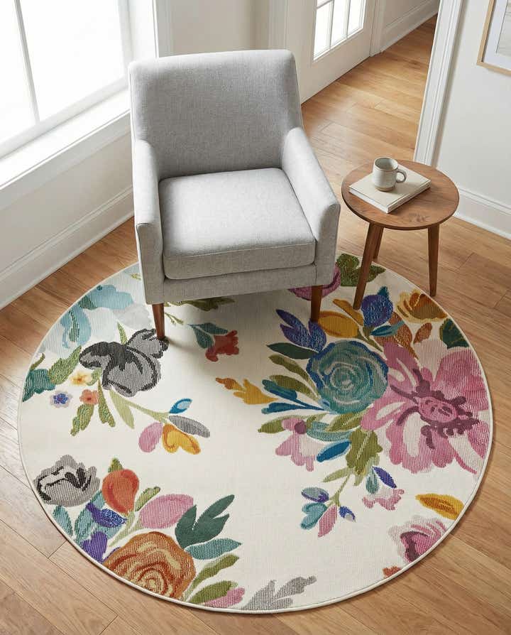125cm x 125cm Blossom Tapis Rond