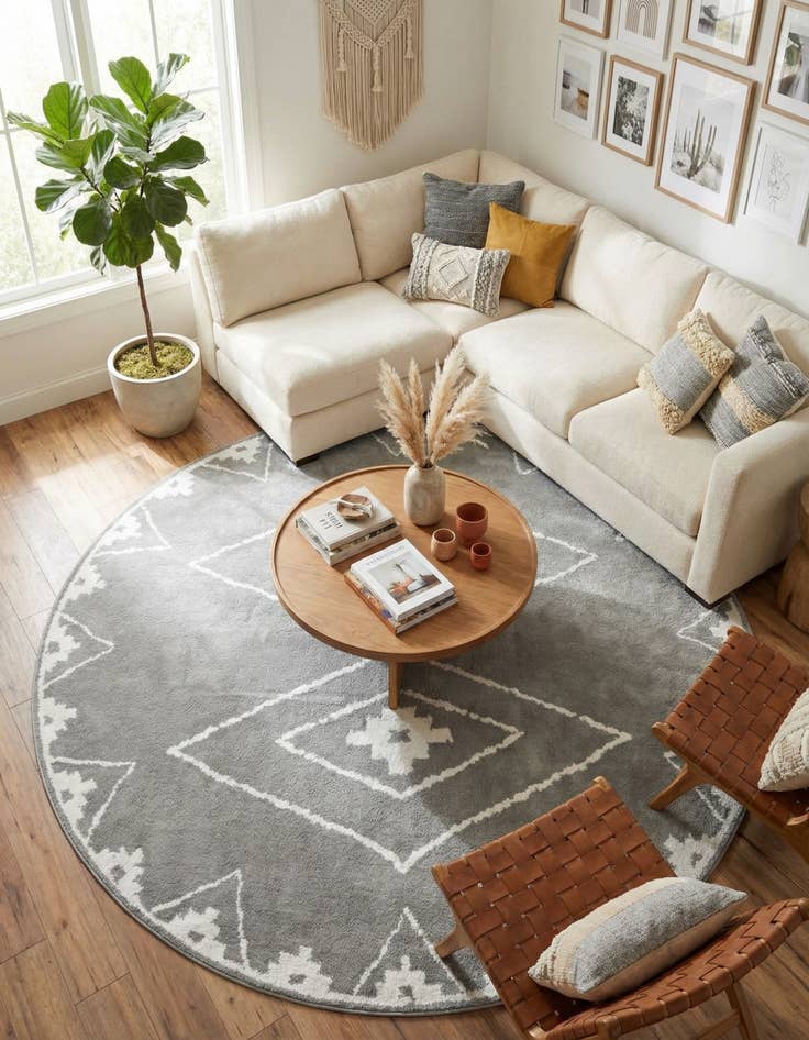 Detail image of 10' x 10' Oslo Round Rug