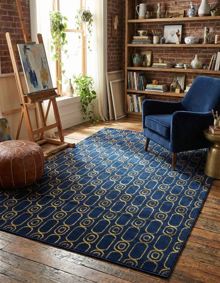 Detail image of 6' x 9' Vogue Geo Rug