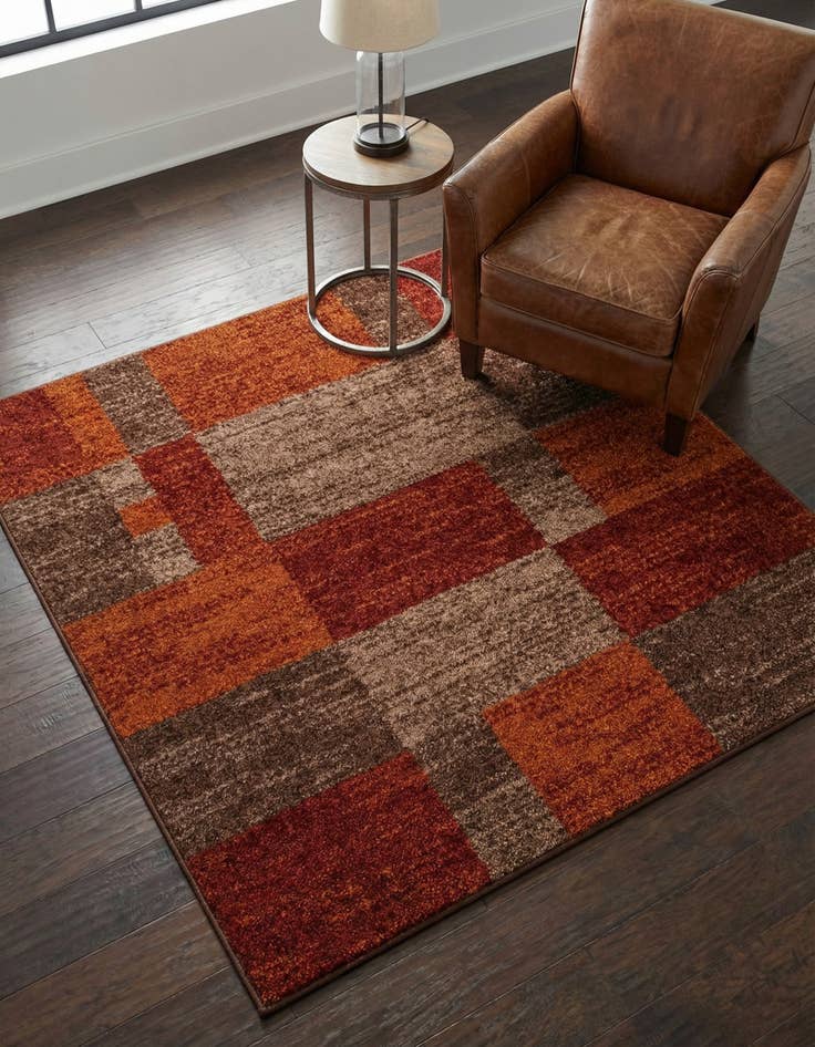 Detail image of 4' x 4' Equinox Square Rug