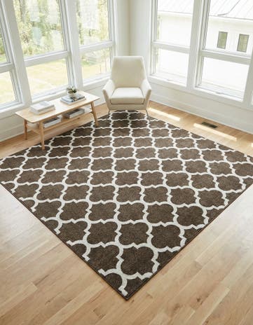 7' 10 x 7' 10 Trellis Square Rug