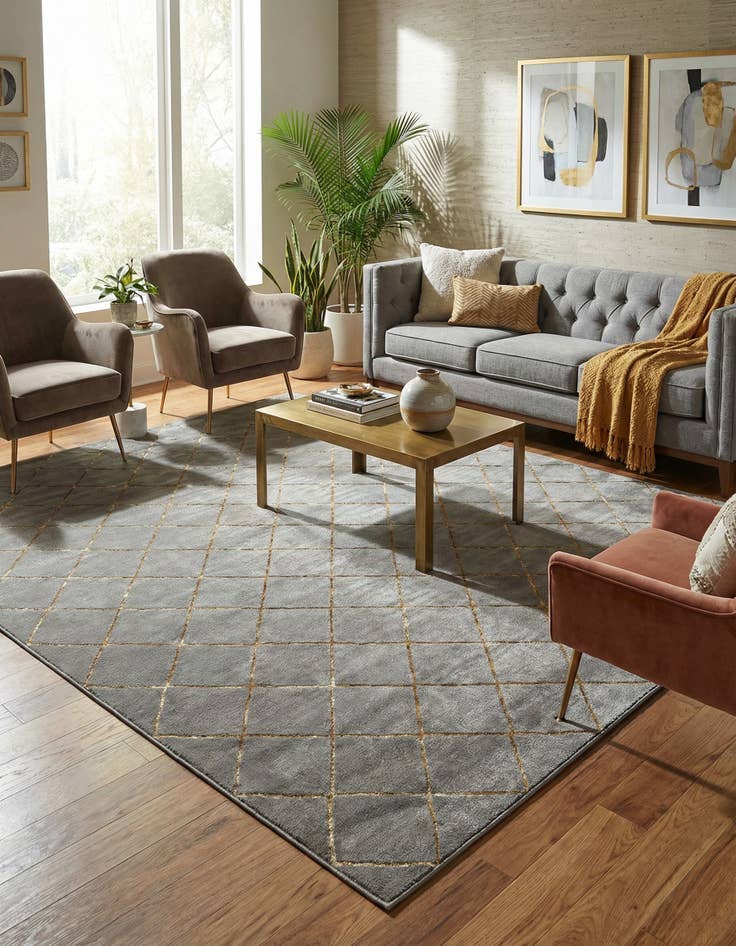 Detail image of  10' x 13' Vogue Geo Rug