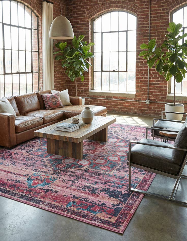 Detail image of 10' 6 x 13'  Washable Renaissance Rug