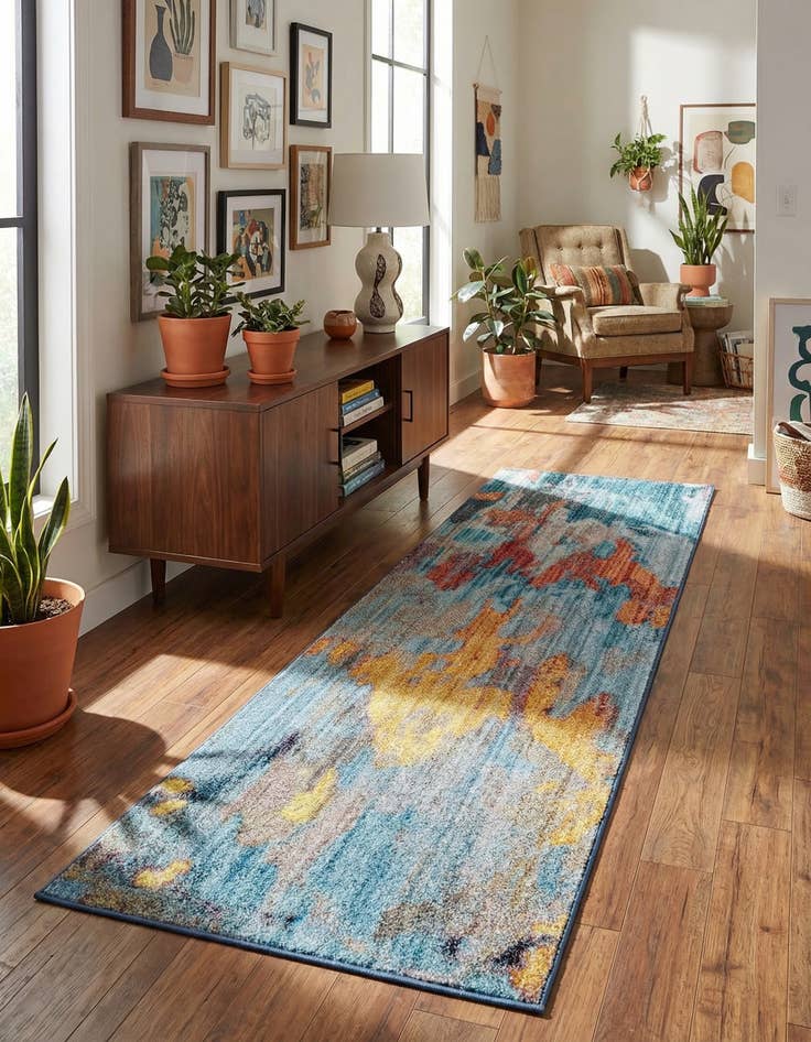 Detail image of Jill Zarin 2' 2 x 6' Downtown Tribeca Runner Rug
