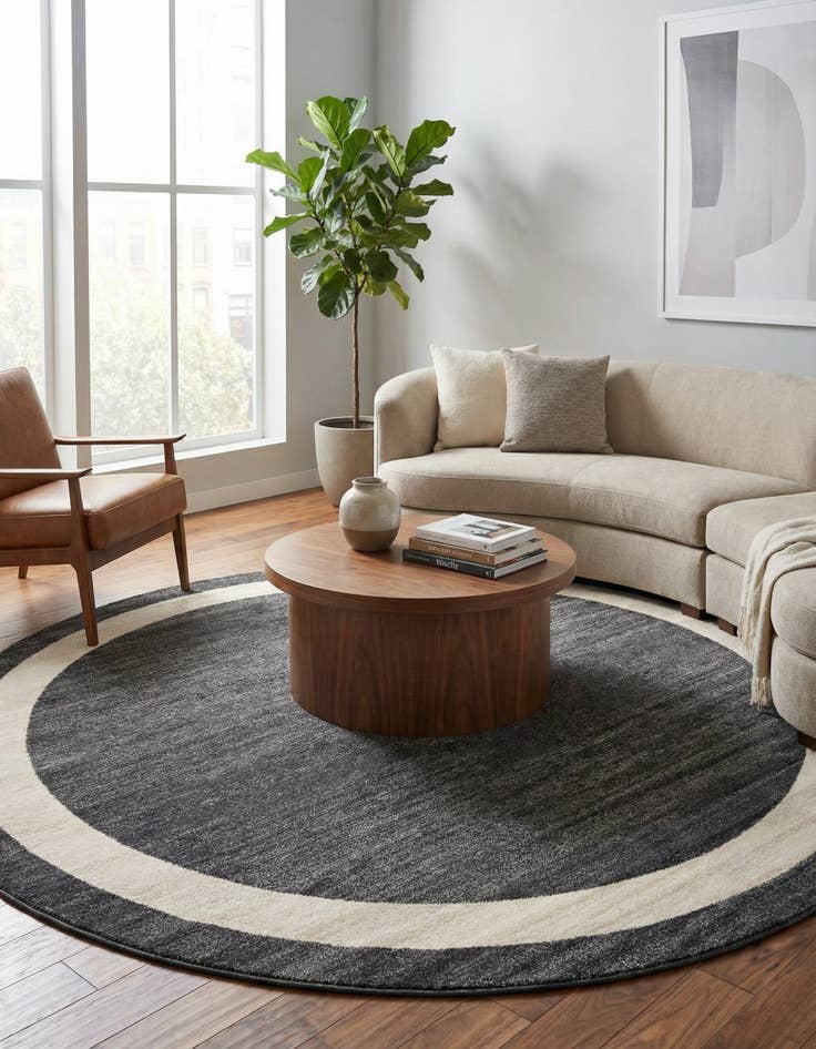 Detail image of 7' 10 x 7' 10 Angelica Round Rug