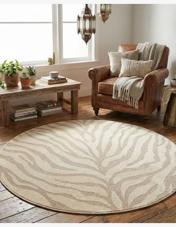 5' x 5' Contour Round Rug