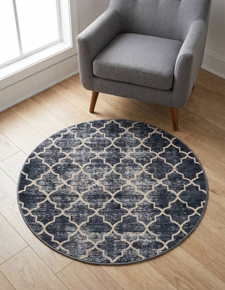 Detail image of Jill Zarin 3' 3 x 3' 3 Uptown Lincoln Center Round Rug