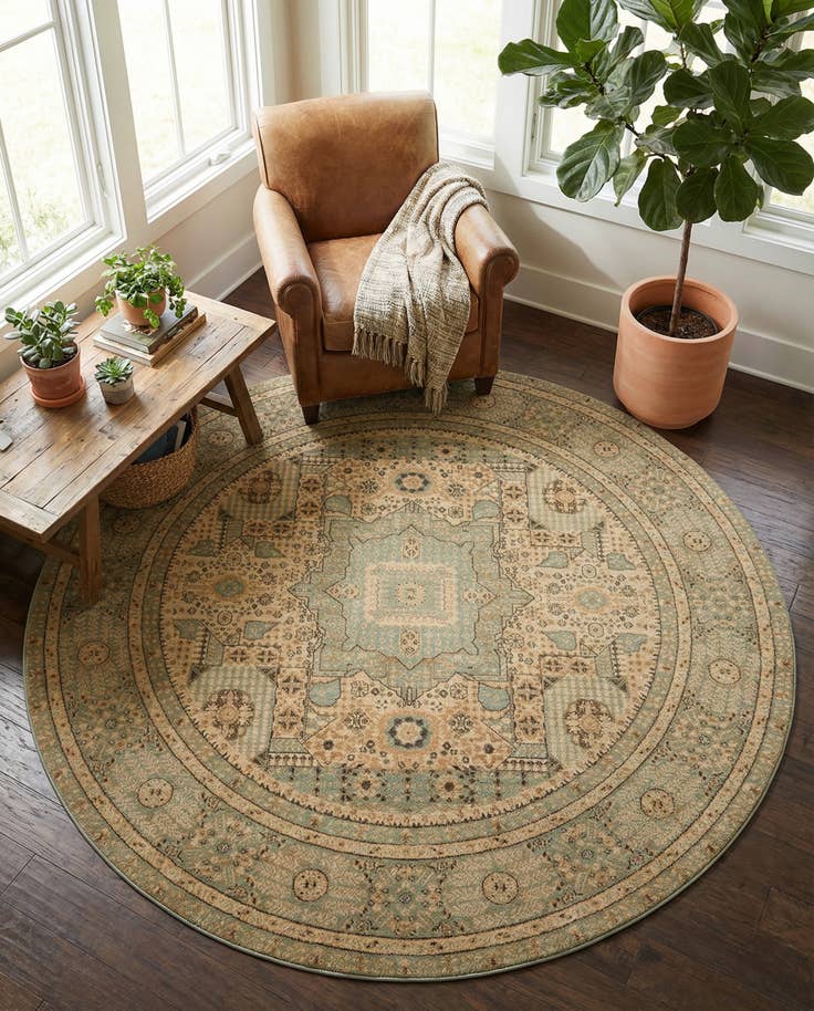 Detail image of 8' x 8' Amina Round Rug