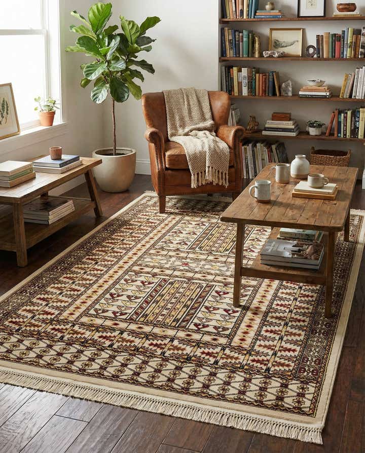5' 3 x 7' Bokhara Rug