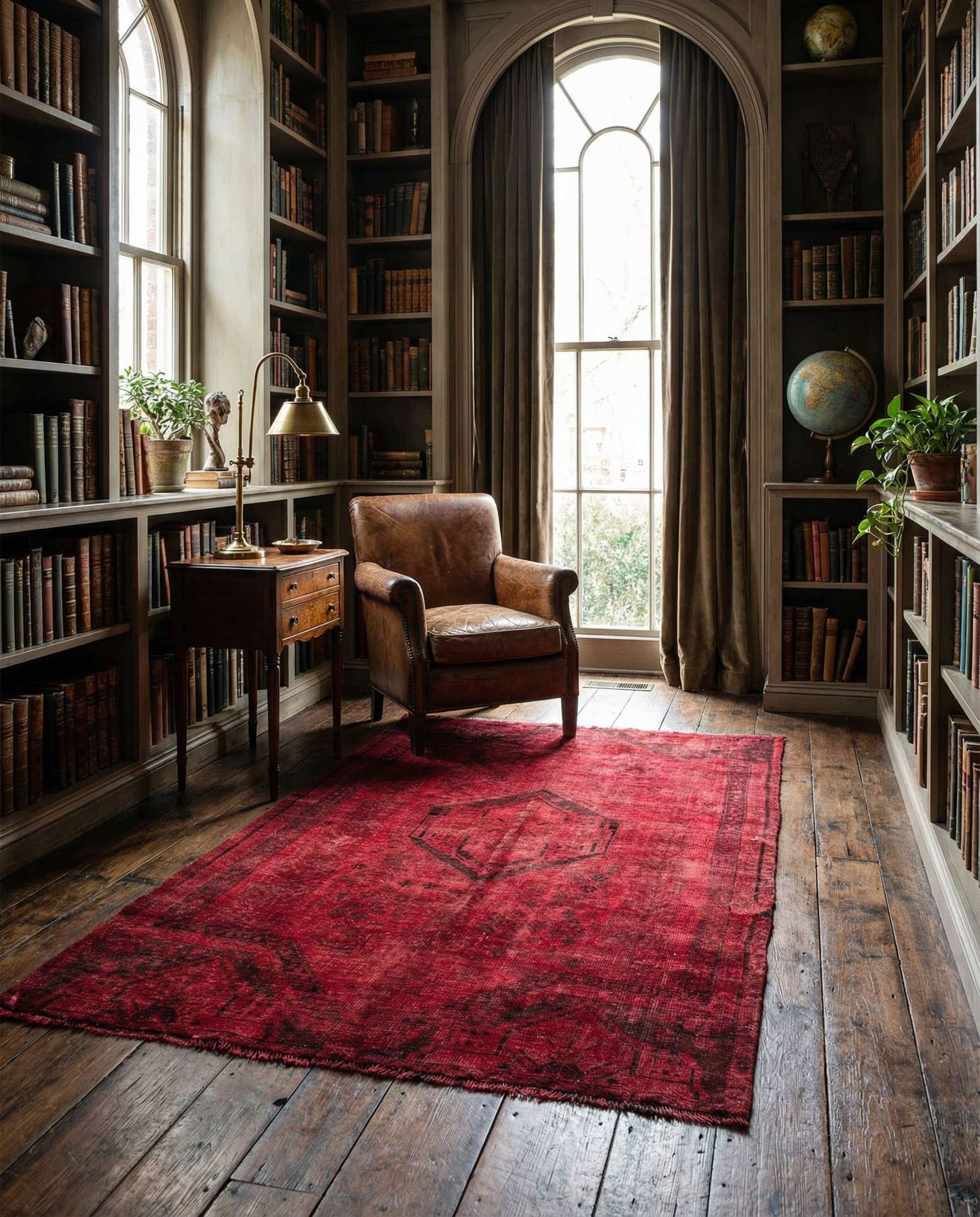 4' 7 x 8' 2 Hand Knotted Ultra Vintage Persian Wool Rug
