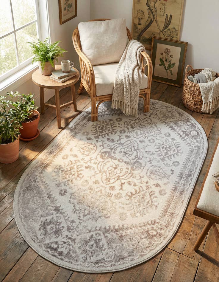 Detail image of  5' 3 x 8' Oxford Oval Rug
