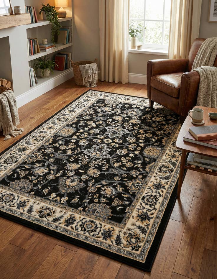 Detail image of 4' x 6' Kashan Design Rug