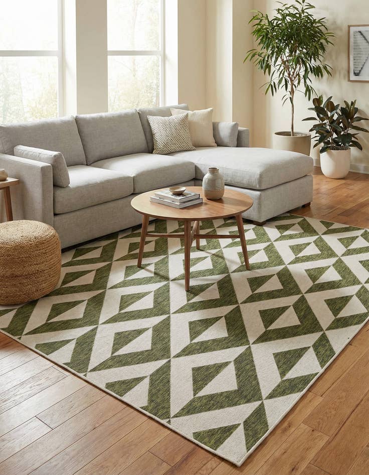 Detail image of  7' 10 x 7' 10  Washable Jill Zarin Napa Indoor / Outdoor Square Rug