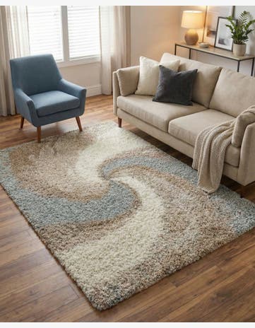 Khaki Soft Touch Shag Rug
