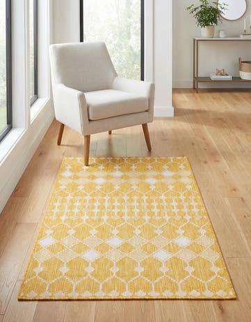 3' x 5' 3 Easy-Clean Lattice Indoor / Outdoor Rug