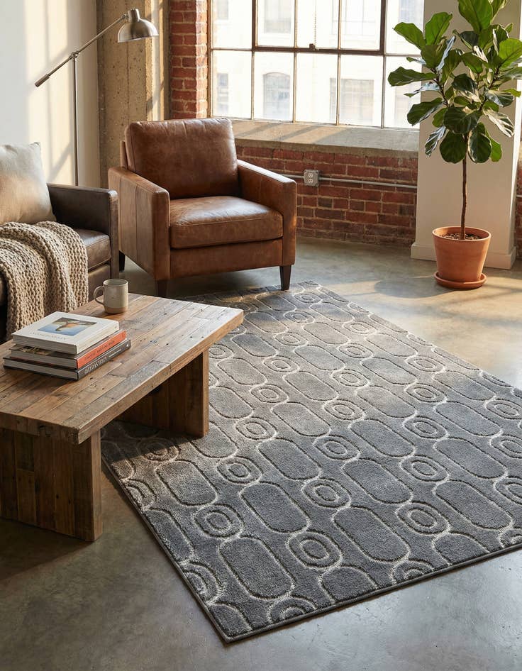 Detail image of 4' x 6' Vogue Geo Rug