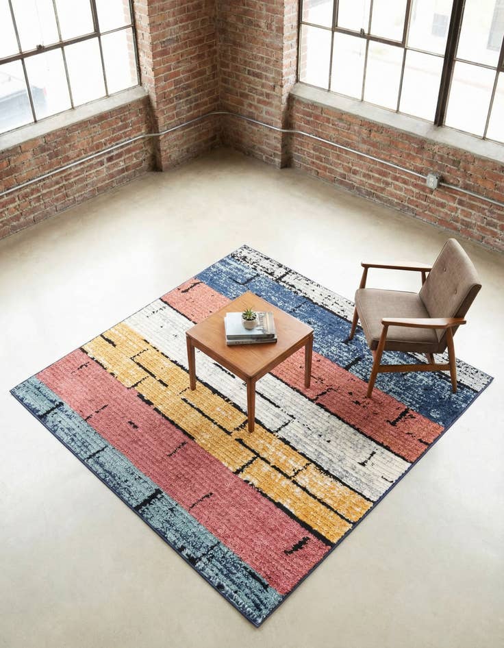 Detail image of 5' 3 x 5' 3 Tagine Square Rug