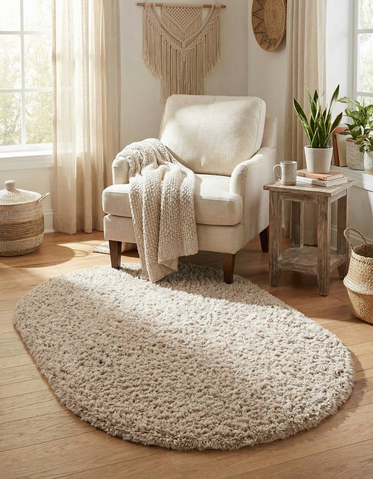 Detail image of 4' x 6' Marilyn Monroe&trade; Shag Oval Rug