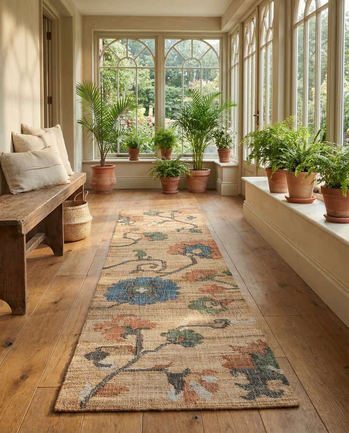 2' 7 x 10' Hand Woven Kala Handwoven Jute Runner Rug