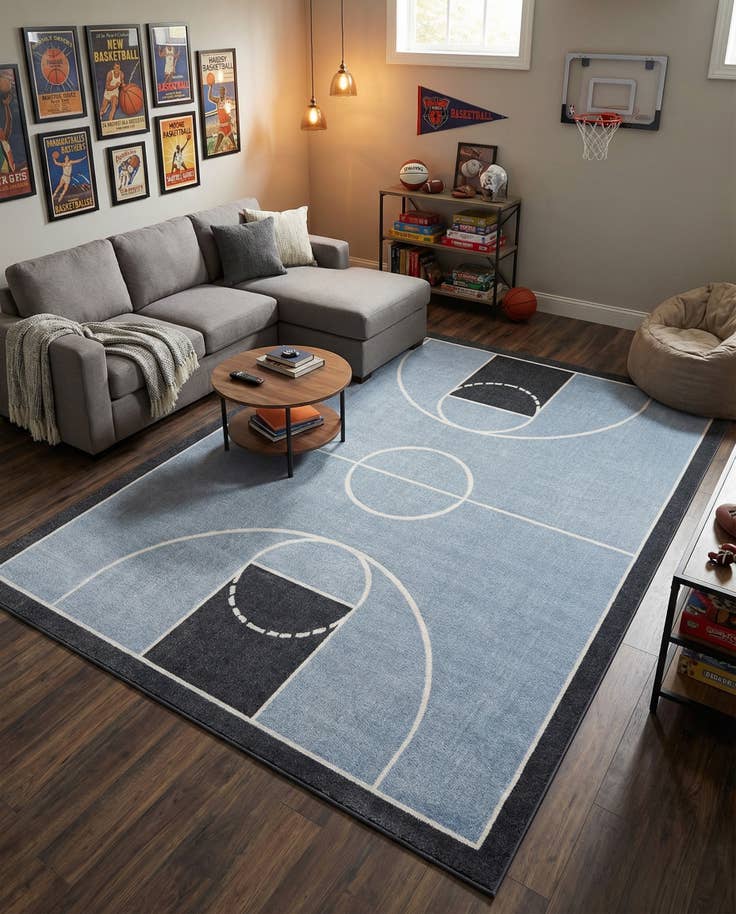 Detail image of 7' 10 x 10' Sports Washable Rug