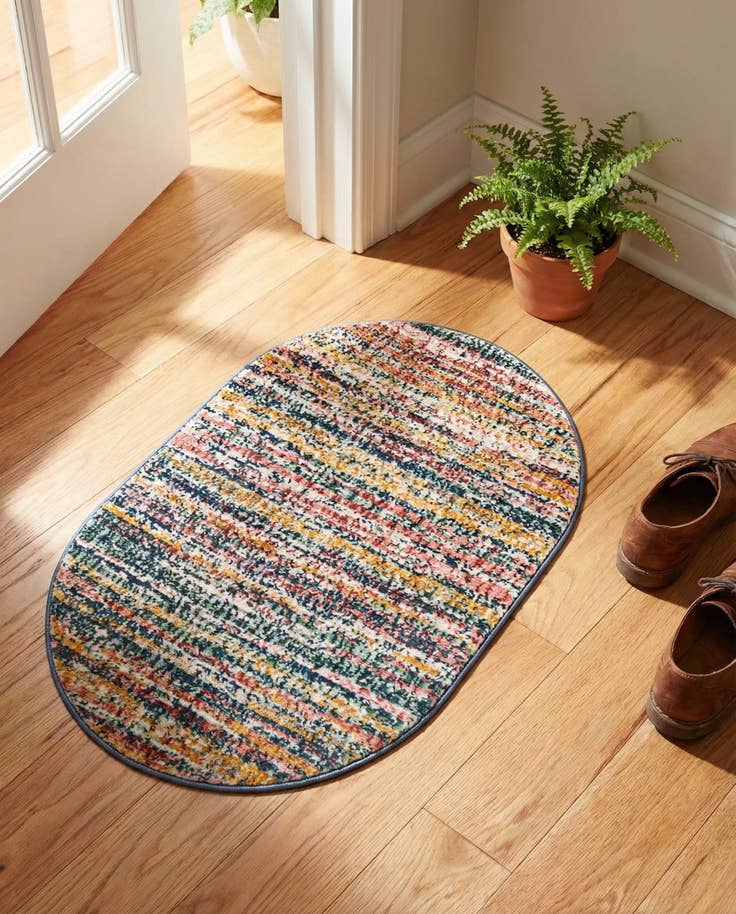 Detail image of 2' 2 x 3' Gemstone Oval Rug