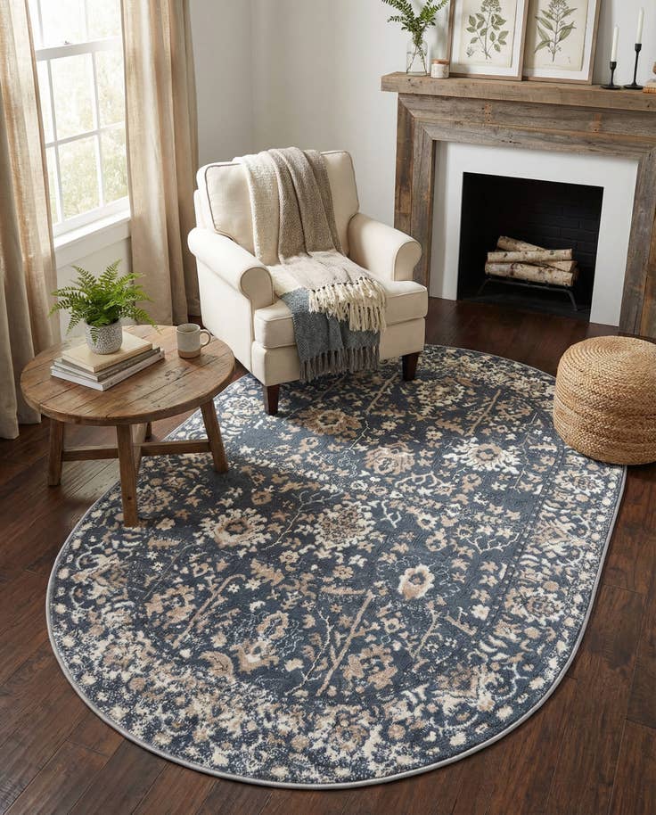 Detail image of 4' x 6' Oregon Oval Rug