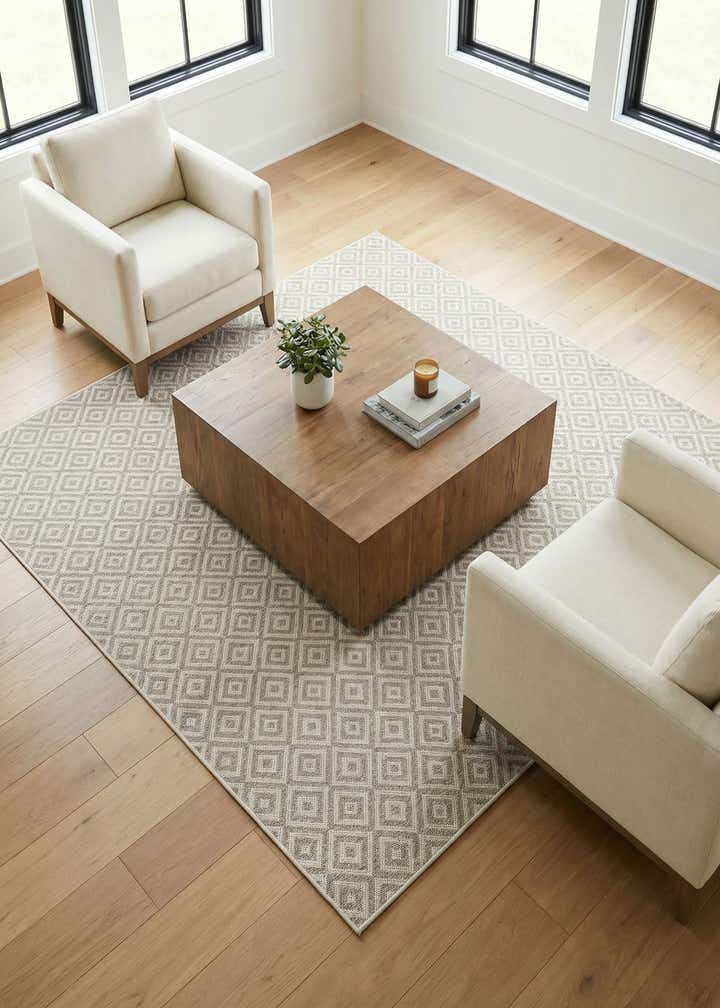 7' 10 x 7' 10 Easy-Clean Jill Zarin Costa Rica Indoor / Outdoor Square Rug