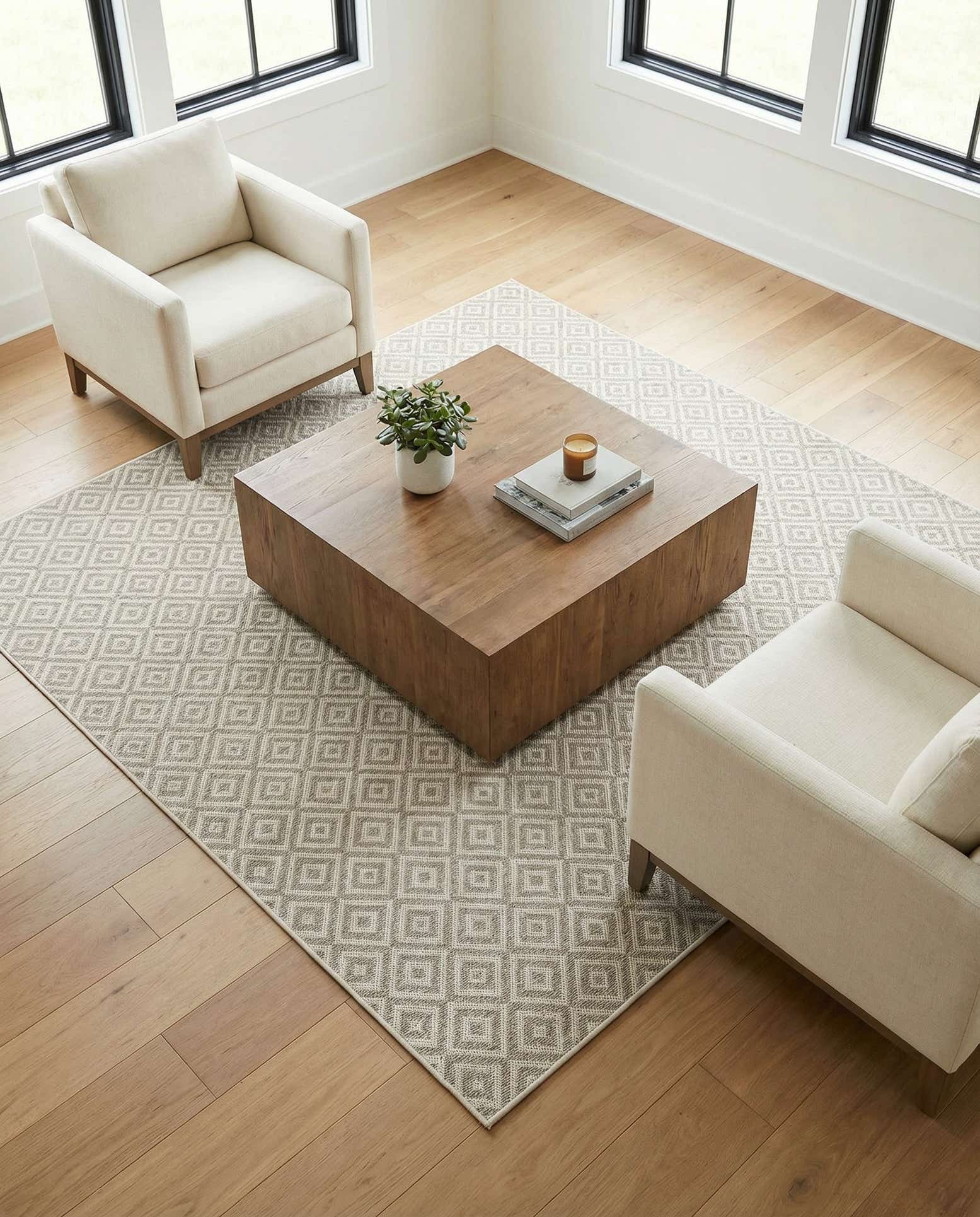7' 10 x 7' 10 Easy-Clean Jill Zarin Costa Rica Indoor / Outdoor Square Rug