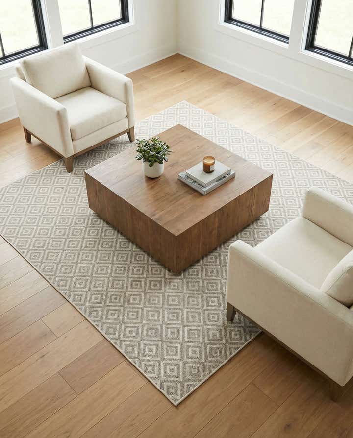 7' 10 x 7' 10 Easy-Clean Jill Zarin Costa Rica Indoor / Outdoor Square Rug