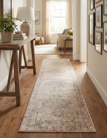 Ivory Oregon Runner Rug