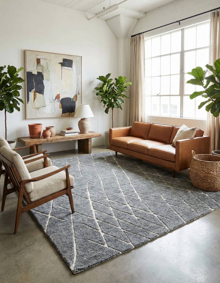 Detail image of 7' 10 x 10' Atlas Moroccan Wool Rug